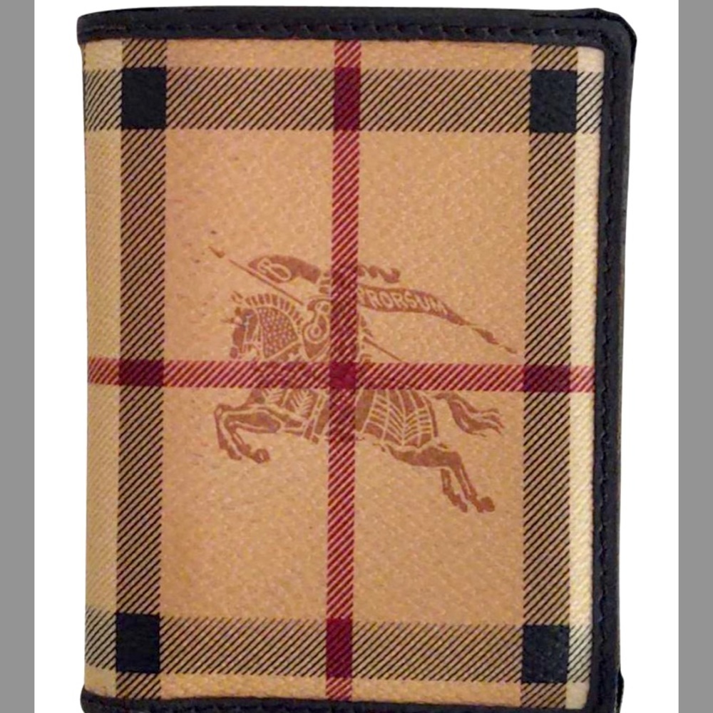 VINTAGE MEN’S BURBERRY LEATHER CREDIT CARD CASE